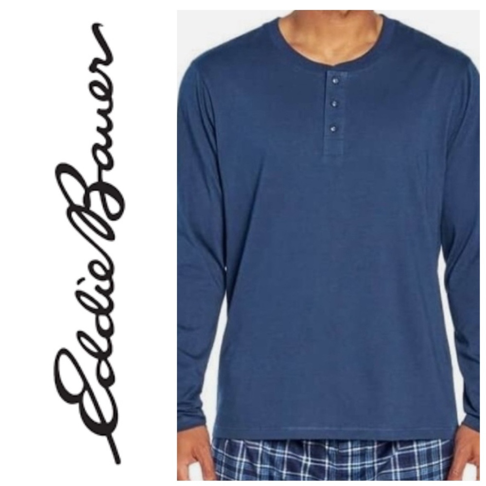 NWOT Eddie Bauer blue soft knit pajama top